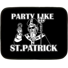  St  Patricks Day  Fleece Blanket (mini) by Valentinaart