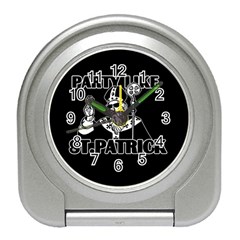 St  Patricks Day  Travel Alarm Clocks by Valentinaart