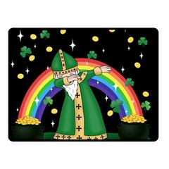  St  Patrick  Dabbing Double Sided Fleece Blanket (small)  by Valentinaart