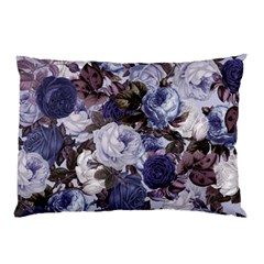 Rose Bushes Blue Pillow Case (two Sides) by snowwhitegirl