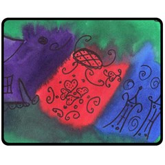 Houses Fleece Blanket (medium)  by snowwhitegirl
