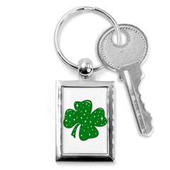 Sparkly Clover Key Chains (rectangle)  by Valentinaart