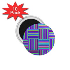 Geometric Textile Texture Surface 1 75  Magnets (10 Pack)  by Nexatart