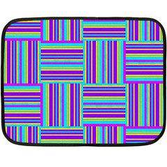 Geometric Textile Texture Surface Double Sided Fleece Blanket (mini)  by Nexatart