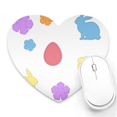 Easter Patches  Heart Mousepads by Valentinaart