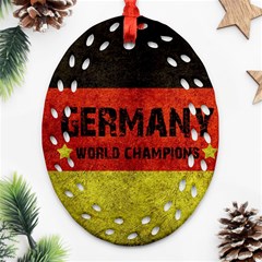 Football World Cup Ornament (oval Filigree) by Valentinaart