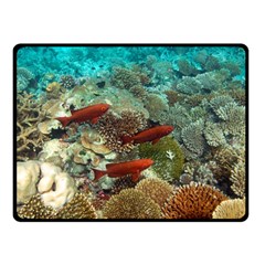 Coral Garden 1 Double Sided Fleece Blanket (small)  by trendistuff