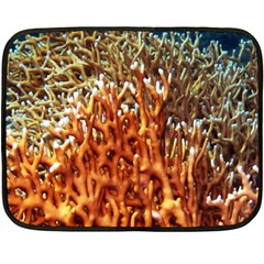 Fire Coral 1 Double Sided Fleece Blanket (mini)  by trendistuff