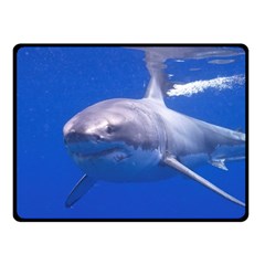 Great White Shark 4 Fleece Blanket (small) by trendistuff