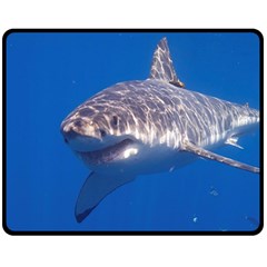 Great White Shark 5 Fleece Blanket (medium)  by trendistuff