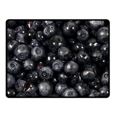Blueberries 1 Double Sided Fleece Blanket (small)  by trendistuff