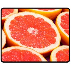 Grapefruit 1 Fleece Blanket (medium)  by trendistuff