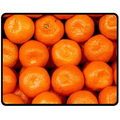 Oranges 1 Fleece Blanket (medium)  by trendistuff