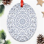 Radial Mandala Ornate Pattern Ornament (Oval Filigree) Front