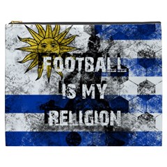 Football Is My Religion Cosmetic Bag (xxxl)  by Valentinaart