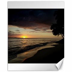 Sunset Rincon Puerto Rico  Canvas 11  X 14   by StarvingArtisan
