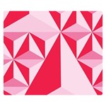3d Pattern Experiments Double Sided Flano Blanket (Small)  50 x40  Blanket Back