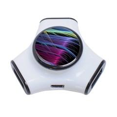 Abstract Satin 3-port Usb Hub by Sapixe