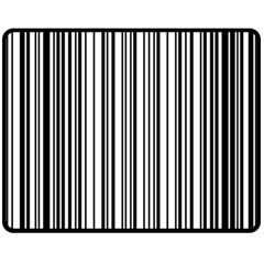 Barcode Pattern Fleece Blanket (medium)  by Sapixe