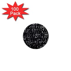 Antique Roman Typographic Pattern 1  Mini Magnets (100 Pack)  by dflcprints