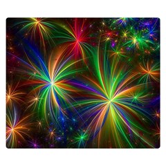 Colorful Firework Celebration Graphics Double Sided Flano Blanket (small)  by Sapixe