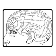 Brain Chart Diagram Face Fringe Double Sided Fleece Blanket (small)  by Nexatart