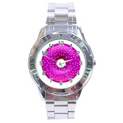 Donut Transparent Clip Art Stainless Steel Analogue Watch by Sapixe