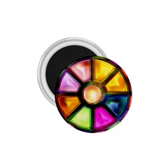 Glass Colorful Stained Glass 1 75  Magnets by Sapixe