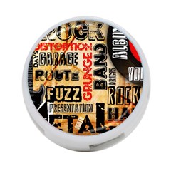 Guitar Typography 4-port Usb Hub (one Side) by Sapixe