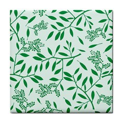 Leaves Foliage Green Wallpaper Tile Coasters by Sapixe