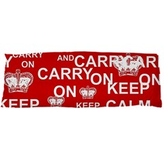 Keep Calm And Carry On Body Pillow Case Dakimakura (two Sides) by Sapixe