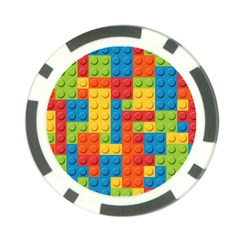 Lego Bricks Pattern Poker Chip Card Guard (10 Pack) by Sapixe