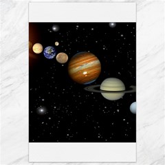 Outer Space Planets Solar System Canvas 24  X 36  by Sapixe