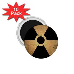 Radioactive Warning Signs Hazard 1 75  Magnets (10 Pack)  by Sapixe