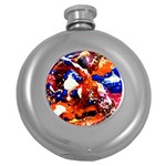 Smashed Butterfly 1 Round Hip Flask (5 oz) Front