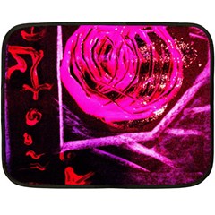 Calligraphy 2 Double Sided Fleece Blanket (mini)  by bestdesignintheworld