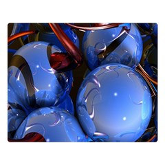 Spheres With Horns 3d Double Sided Flano Blanket (large)  by Sapixe