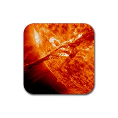 Spectacular Solar Prominence Rubber Coaster (square)  by Sapixe