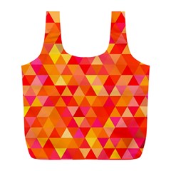Triangle Tile Mosaic Pattern Full Print Recycle Bags (l)  by Sapixe