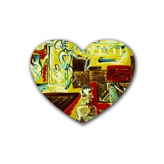 Dscf1482 - Ancient Geomenty Heart Coaster (4 Pack)  by bestdesignintheworld