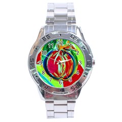 Dscf1458 - Fruits Geometry Stainless Steel Analogue Watch by bestdesignintheworld