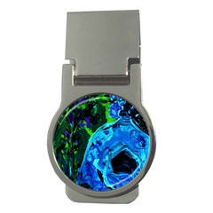 Dscf1604 - Lady In Blue Kimono Money Clips (round)  by bestdesignintheworld