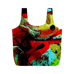 Yellow Dolphins   Blue Lagoon 4 Full Print Recycle Bags (m)  by bestdesignintheworld