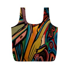 Vivid Colours Full Print Recycle Bags (m)  by Sapixe