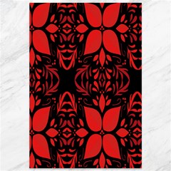 Christmas Red And Black Background Canvas 12  X 18   by Sapixe