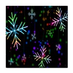 Snowflakes Snow Winter Christmas Tile Coasters Front