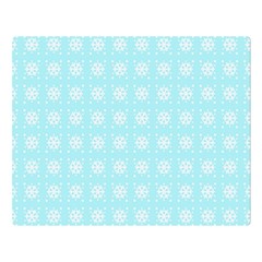 Snowflakes Paper Christmas Paper Double Sided Flano Blanket (large)  by Sapixe