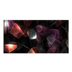 Crystals Background Design Luxury Satin Shawl by Sapixe
