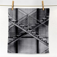 Architecture Stairs Steel Abstract Face Towel by Sapixe