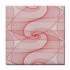 Red Pattern Abstract Background Tile Coasters by Sapixe